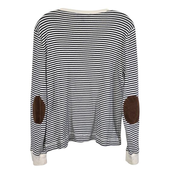 Lauren Ralph Lauren Womens Striped Suede Elbow Patches XL - Picture 7 of 9